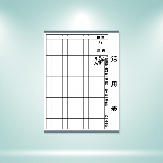 1132 / 用言活用表マグネットシート白板 _ 学校教具オンライン 1132 / 用言活用表マグネットシート白板 _ 学校教具オンライン